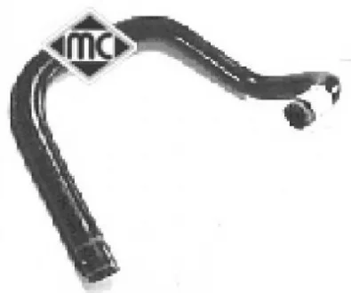 Патрубок радіатора Citroen Zx 1.9TD (92-) Metalcaucho 08315