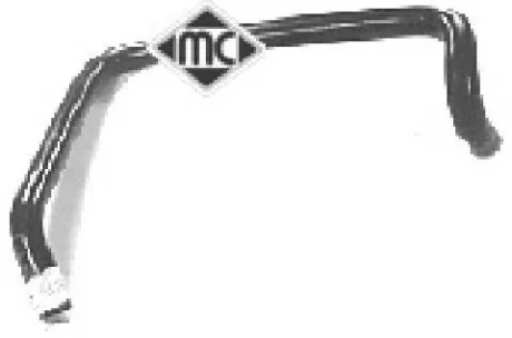 Патрубок радіатора Peugeot 306/Citroen Zx 1.9TD (94-) Metalcaucho 08314