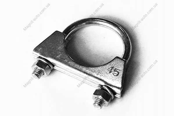 Хомут глушителя металл. D 45,0 мм, M 8 (болт.) кругл. (10шт) Asam ASAM 55315 (фото 1)
