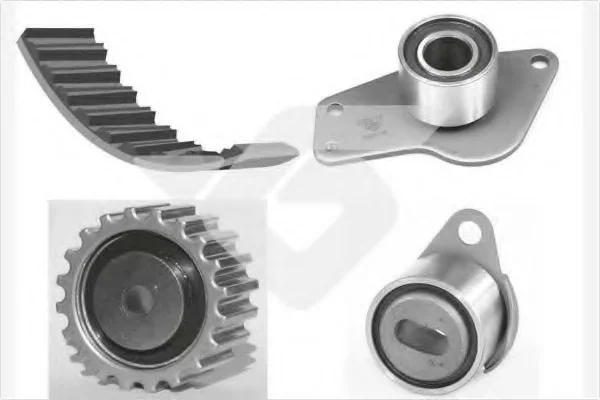 Комплект ГРМ 1.9D Kangoo 97-03/Clio 91-05/Rapid 94-98 (с шестерней) HUTCHINSON KH33 (фото 1)