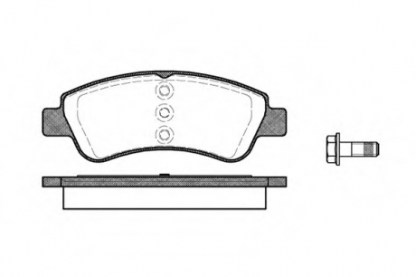 Комплект тормознх колодок, дисковой тормозной механизм WOKING P9403.20