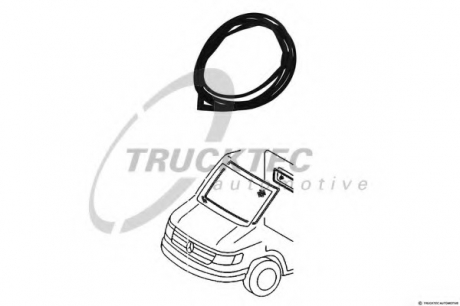 Уплотнитель лобового стекла MB Sprinter 901-905 TRUCKTEC 01.50.018