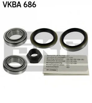 Подшипник передней ступицы колеса, комплект SKF VKBA686