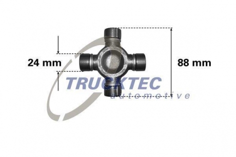 Крестовина кардана SPRINTER 06 24X88 TRUCKTEC 02.34.042
