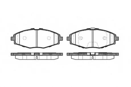 Колодки тормозные дисковые, комплект WOKING P7963.00