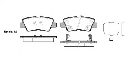 Тормозные колодки барабанные WOKING P12623.02