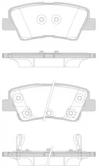 Тормозные колодки барабанные WOKING P12623.42