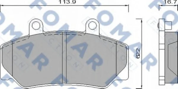 Колодки гальмівні дискові FOMAR FO473981 (фото 1)