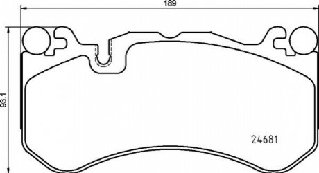 KLOCKI HAMULC. MERCEDES W204 C 63 AMG 08-14 PRZУD BREMBO P50142