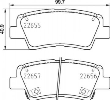 Гальмівні колодки дискові BREMBO P30103