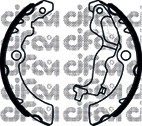 Комплект тормозных колодок CIFAM 153-518