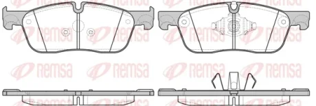 Колодки гальмівні дискові REMSA 1633 10