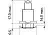 BAX 8,5d/2 Yellow 24V 1,2W B8,5d/2 PHILIPS 24029CP (фото 2)