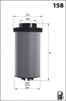 Фільтр палива (аналог95022E/KX80/1D) MECAFILTER ELG5517 (фото 1)