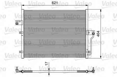 Конденсатор кондиционера Ssangyong Actyon 2006-2011 Valeo 814441