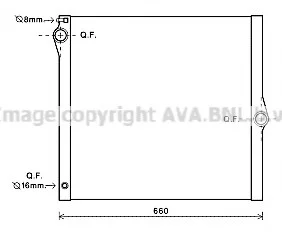 Радiатор AVA COOLING BWA2436