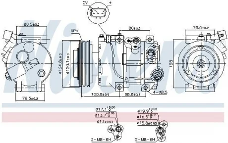Компресор кондиціонера NISSENS 890651
