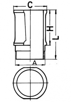 Комплект гільзи циліндра двигуна (гільза, прокладки ущільнюю KOLBENSCHMIDT 89301110 (фото 1)
