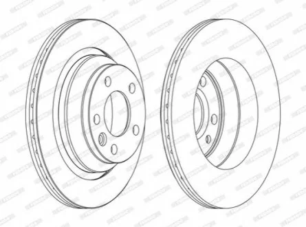 Тормозной диск FERODO DDF1698C