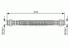 Гальмівний шланг 258mm HYUNDAI Getz \'\'RL \'\'02-10 BOSCH ="1987476850" (фото 1)