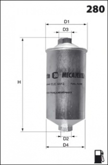 Фільтр палива (аналогWF8037/KL5) MECAFILTER ELE6012