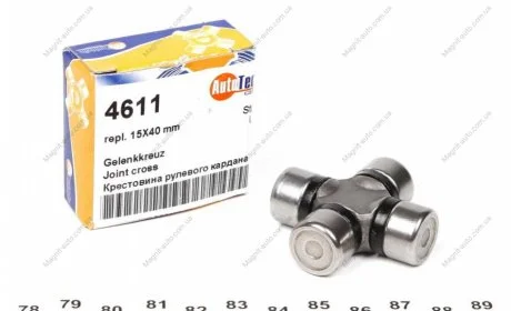 Хрестовина рульового валу 15x40mm Sprinter/Vito/Transit AUTOTECHTEILE 1004611