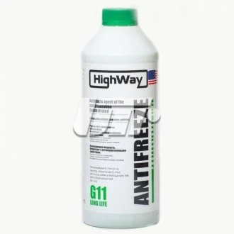 Антифриз ANTIFREEZE G11 концентрат зелений 1,5л HighWay 10024