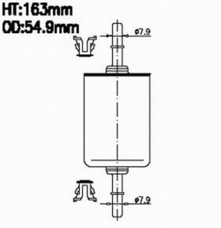 Фільтр паливний JS ASAKASHI FS618J