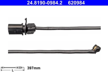 Датчик зносу,гальм.колодки ATE 24.8190-0984.2