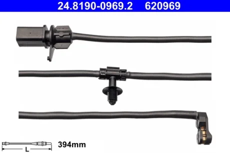 Датчик износа тормозных колодок ATE 24.8190-0969.2