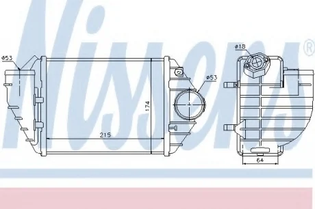 Радіатор наддуву NISSENS 96690