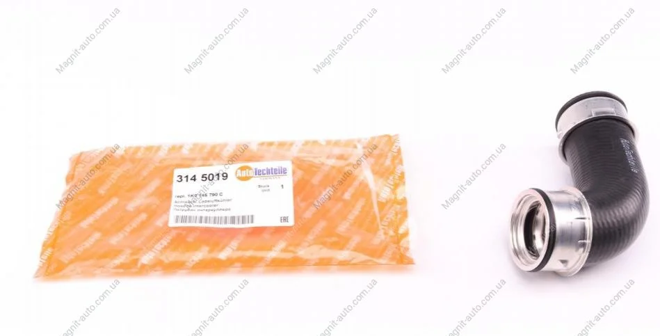 Патрубок интеркулера, VW Passat 2.0 TDI 05-10 AUTOTECHTEILE 314 5019 (фото 1)