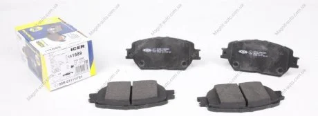 Колодки тормозные (передние) Toyota Camry 01-06 (Akebono) ICER 181689