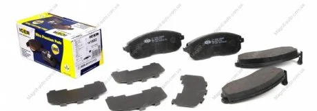 Колодки тормозные (передние) Renault Latitude 11-/Nissan Tii ICER 181882