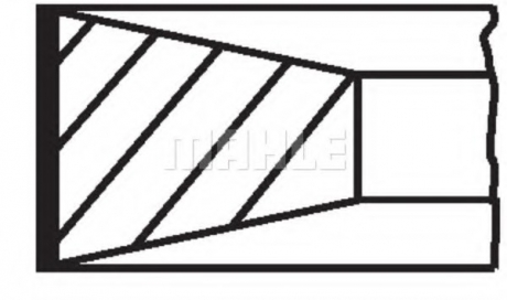 Комплект кілець поршня двигуна MAHLE / KNECHT 002 80 N1