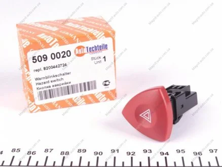Включатель аварийного сигнала Master 03-/Trafic/Laguna 01- AUTOTECHTEILE 509 0020