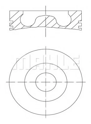 Поршень двигуна MAHLE / KNECHT 039 PI 00113 000 (фото 1)