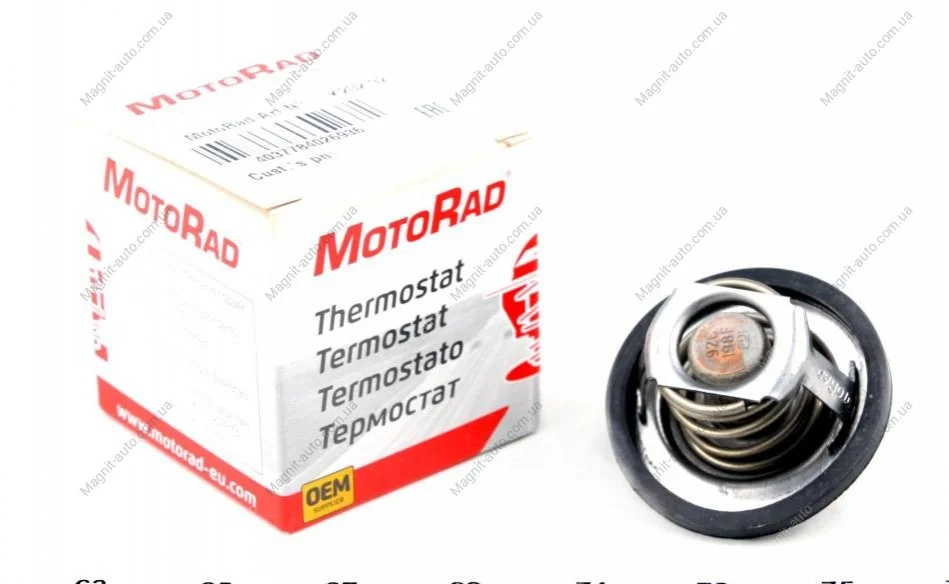 Термостат системи охолодження (92°C) CHEVROLET LACETTI CHRYSLER 300C, 300M DAEWOO ARANOS, ESPERO, LANOS, NEXIA LADA NIVA OPEL ASCONA B, ASCONA C, ASTRA F, ASTRA F CLASSIC, ASTRA G 0.9-3.5 09.62- MOTORAD 202-92K (фото 1)