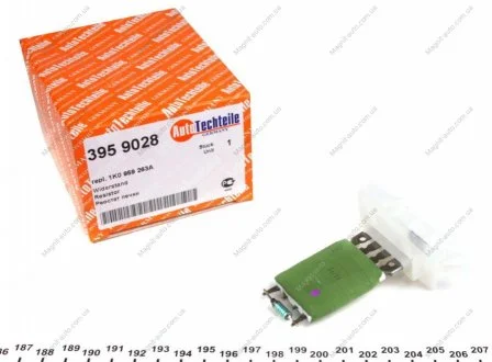 Реостат печки VW Caddy III/IV 03- (4 контакта) AUTOTECHTEILE 395 9028
