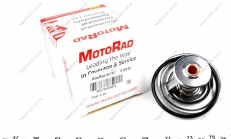 Термостат системи охолодження (82°C) MERCEDES /8 (W115), T1 (601, 611), V (638/2) AUDI A3, A4 B6, A4 B7, A6 C6, A8 D2, A8 D3, ALLROAD C5, TT BMW 3 (E30), 3 (E36), 5 (E34) 1.7D-4.2 01.68-03.16 MOTORAD 304-82K
