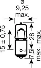 ЛАМПА 6W 12V BAX9S 10XUNV ULTRALIFE OSRAM 64132 ULT