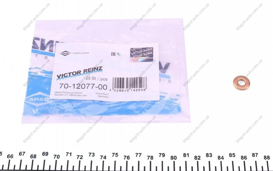 Ущільнююче кільце VICTOR REINZ 70-12077-00 (фото 1)