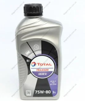 Олива трансмісійна TRANSMISSION GEAR 8 75W-80 1л TOTAL 214082