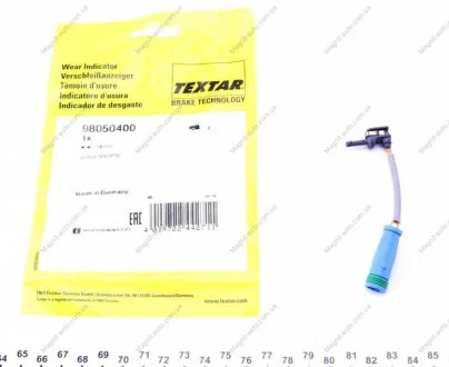 Датчик износа колодок MERCEDES S(W222)/SL(R231) "F "12>> TEXTAR 98050400