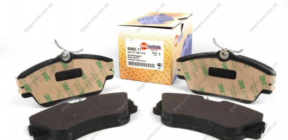 Колодки гальмівні, передні R15, 1.9/2.4D -99 (тип LUCAS) (невент. диск) AUTOTECHTEILE 369 8011 (фото 1)
