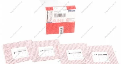 Комплект кілець поршня двигуна на один циліндр MAHLE / KNECHT 021 78 V0