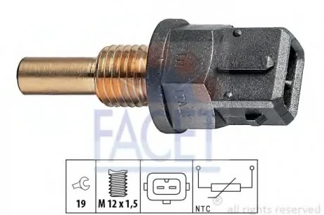 Датчик температури Land Rover/Range Rover II 4.0 4x4 (98-02) Facet FACET 7.3200