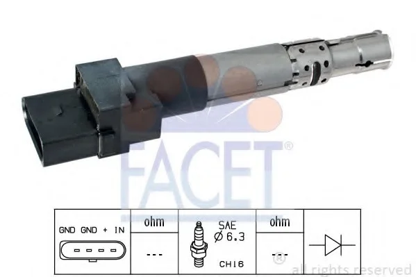 Катушка зажигания FACET 9.6334 (фото 1)
