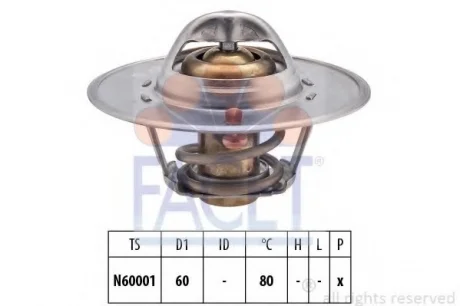 Термостат Skoda Felicia i 1.3 (94-98) Facet FACET 7.8465S