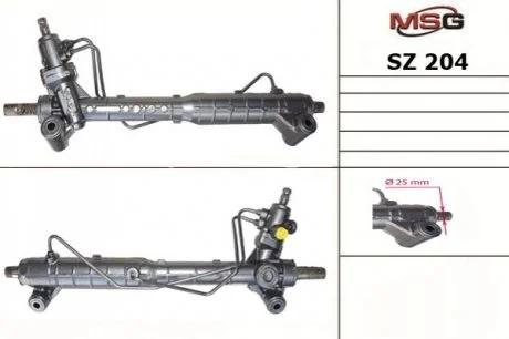 Кермова рейка з г/п Suzuki Grand Vitara 1.6, 1.9 DDiS, 2.0 05-19 MSG SZ 204